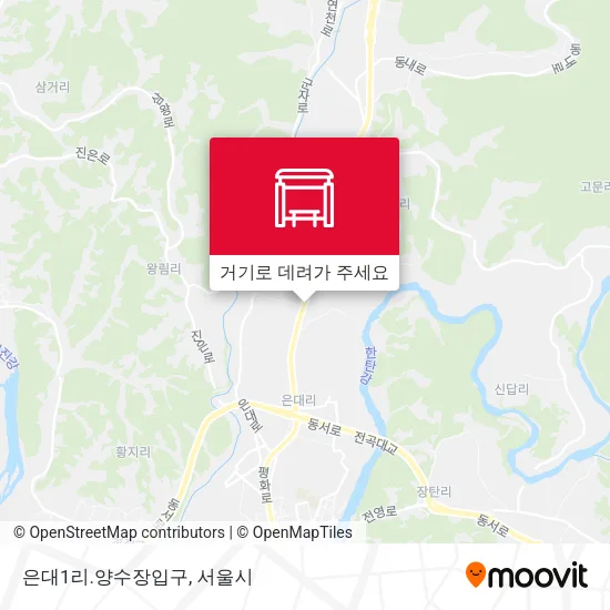 은대1리.양수장입구 지도