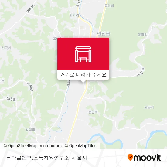 동막골입구.소득자원연구소 지도