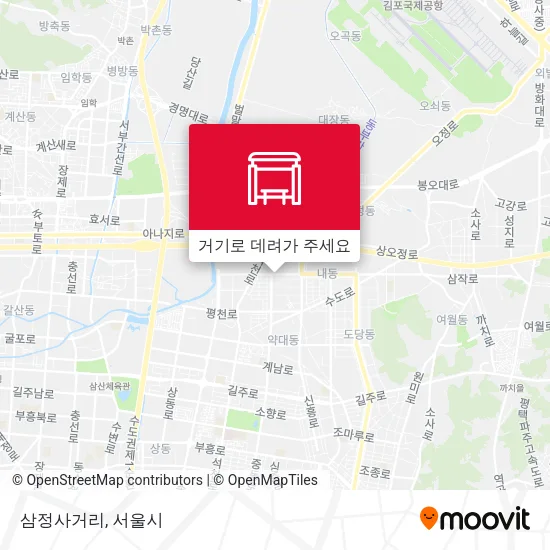 삼정사거리 지도