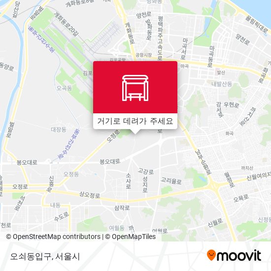 오쇠동입구 지도