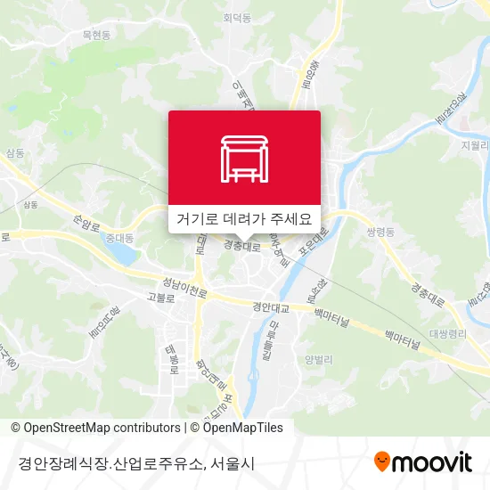 경안장례식장.산업로주유소 지도