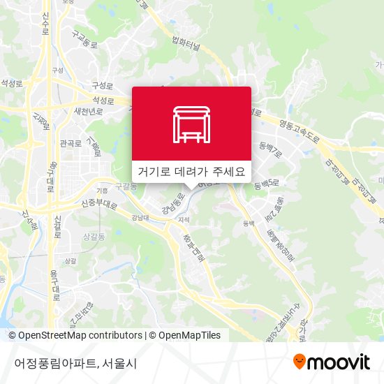 어정풍림아파트 지도