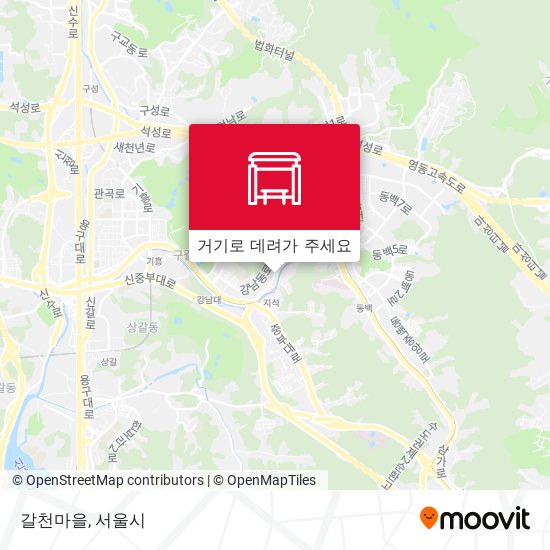 갈천마을 지도