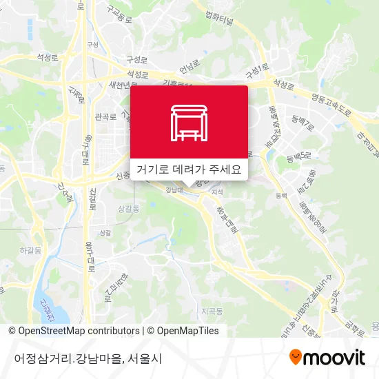 어정삼거리.강남마을 지도