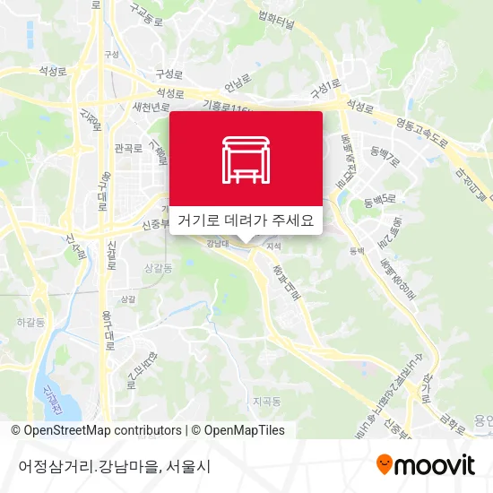 어정삼거리.강남마을 지도