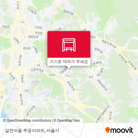 갈천마을.주공아파트 지도