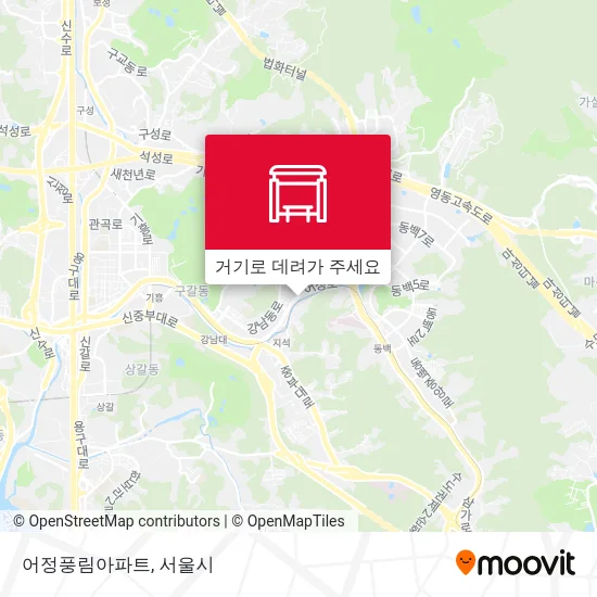 어정풍림아파트 지도