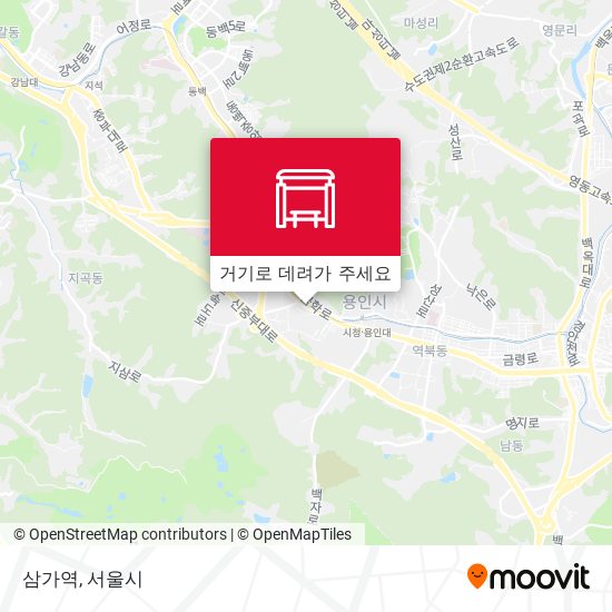삼가역 지도