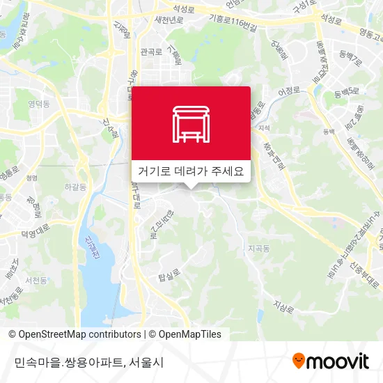 민속마을.쌍용아파트 지도