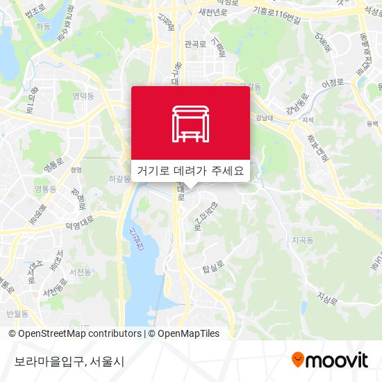 보라마을입구 지도