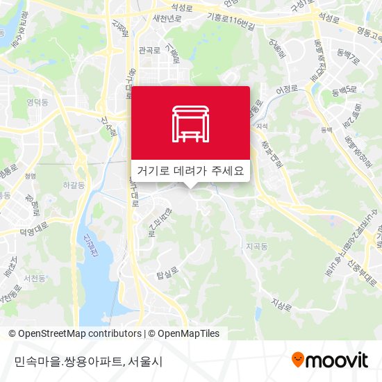 민속마을.쌍용아파트 지도