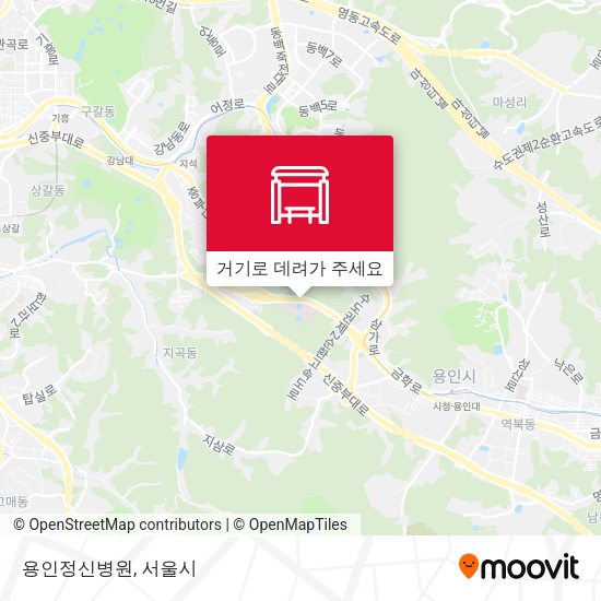 용인정신병원 지도