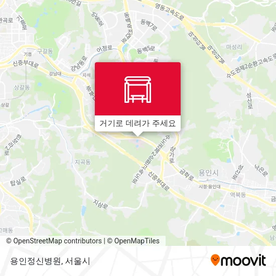 용인정신병원 지도