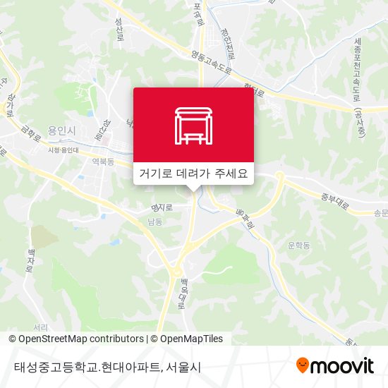 태성중고등학교.현대아파트 지도