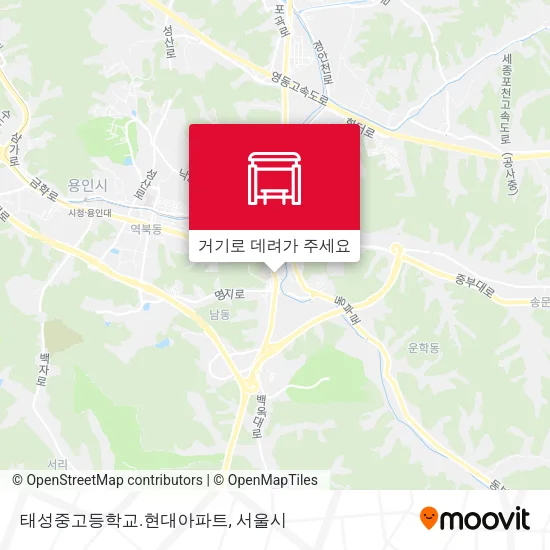 태성중고등학교.현대아파트 지도