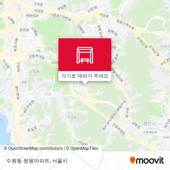 수원동.쌍용아파트 지도