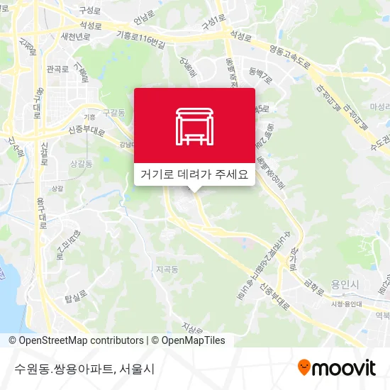 수원동.쌍용아파트 지도