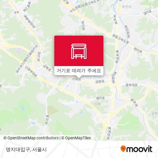 명지대입구 지도