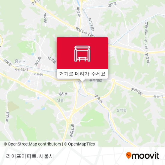 라이프아파트 지도