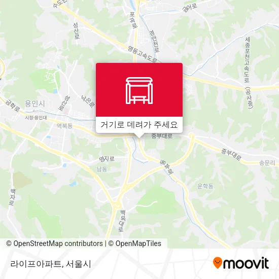 라이프아파트 지도
