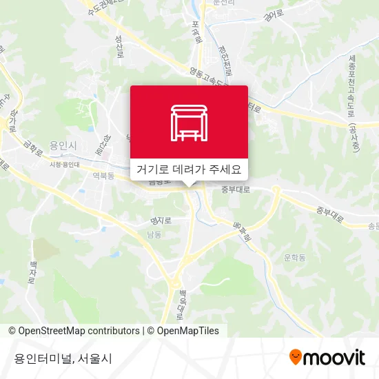 용인터미널 지도