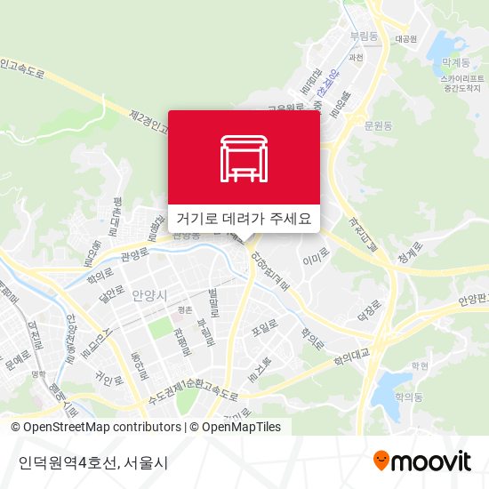 인덕원역4호선 지도
