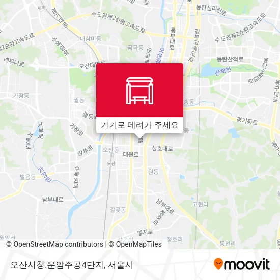 오산시청.운암주공4단지 지도