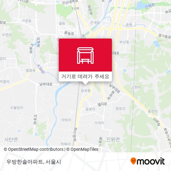 우방한솔아파트 지도