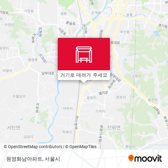 원영화남아파트 지도