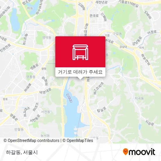 하갈동 지도