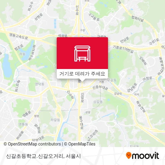 신갈초등학교.신갈오거리 지도