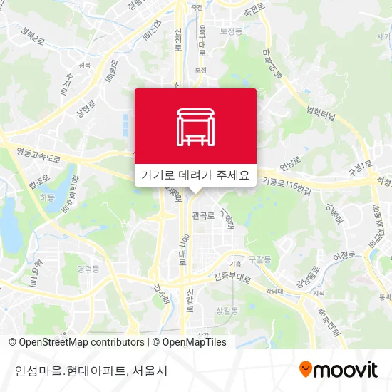 인성마을.현대아파트 지도