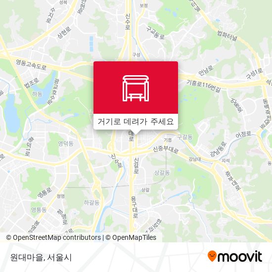 원대마을 지도