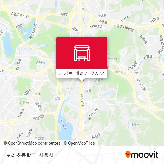 보라초등학교 지도