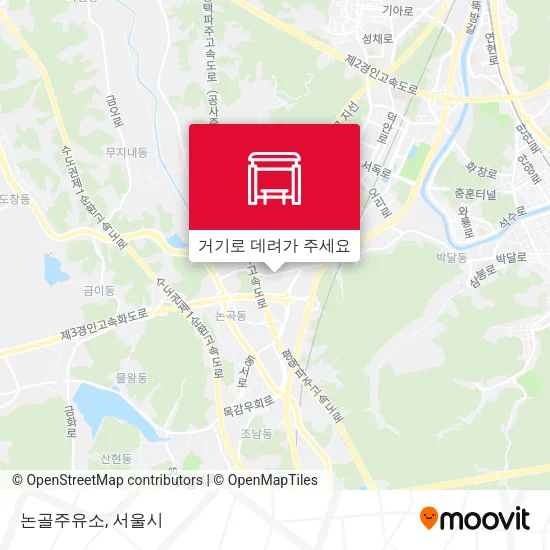 논골주유소 지도