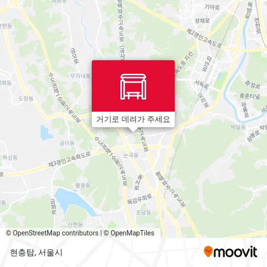 현충탑 지도