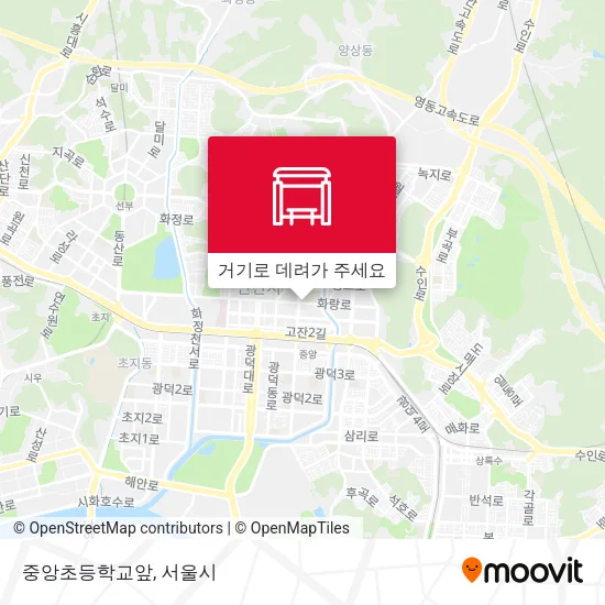 중앙초등학교앞 지도
