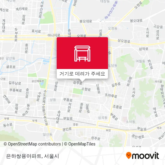 은하쌍용아파트 지도