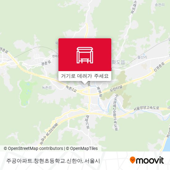 주공아파트.창현초등학교.신한아 지도