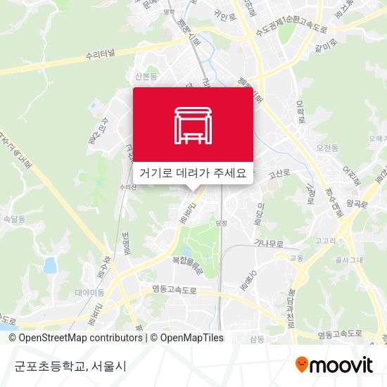 군포초등학교 지도