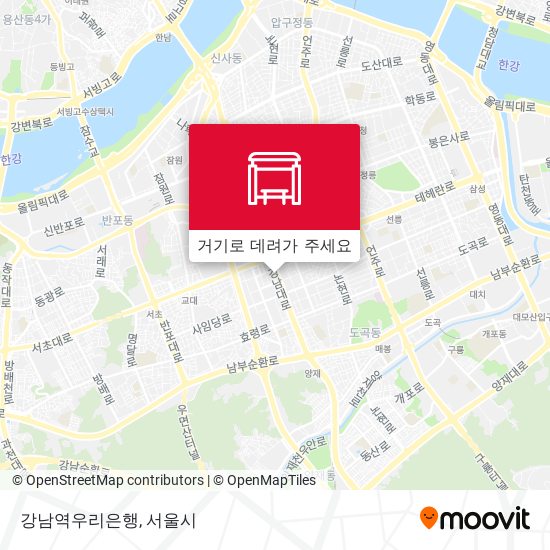 강남역우리은행 지도