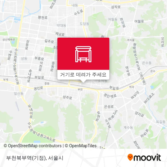 부천북부역(기점) 지도