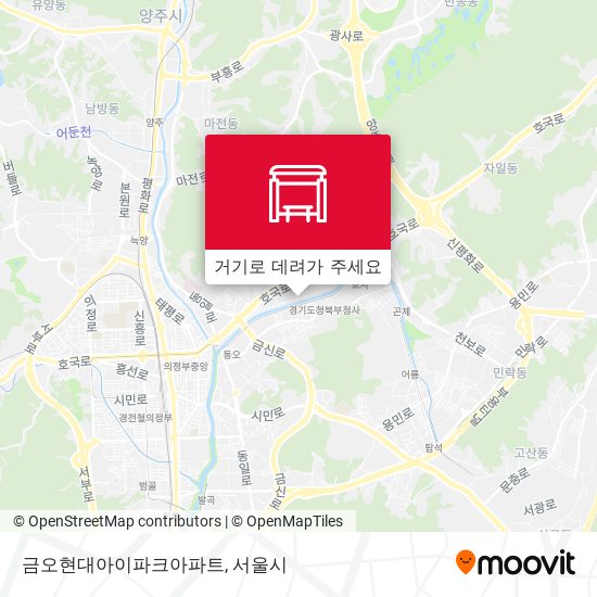 금오현대아이파크아파트 지도