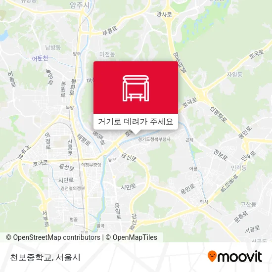 천보중학교 지도