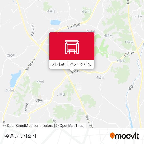 수촌3리 지도