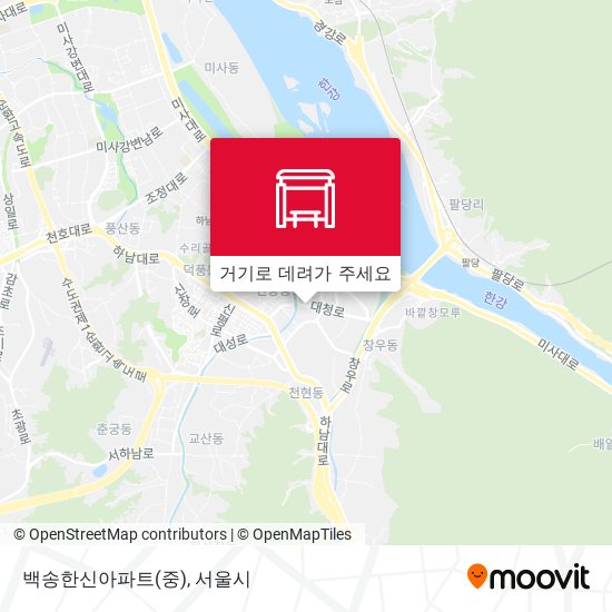 백송한신아파트(중) 지도