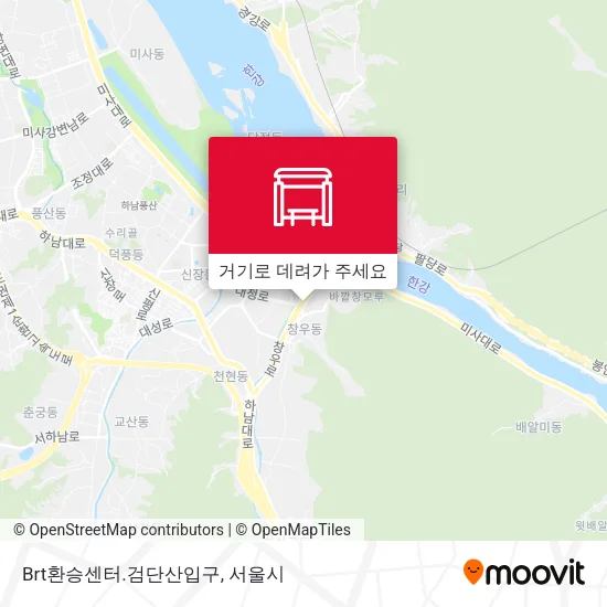 Brt환승센터.검단산입구 지도