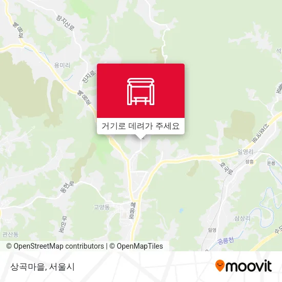 상곡마을 지도