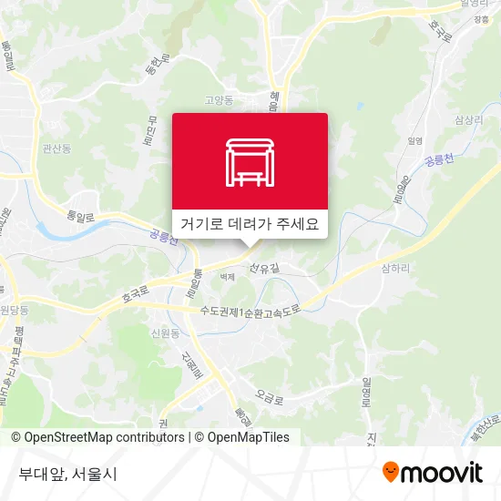 부대앞 지도