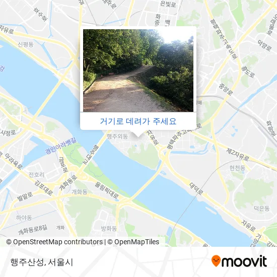 행주산성 지도